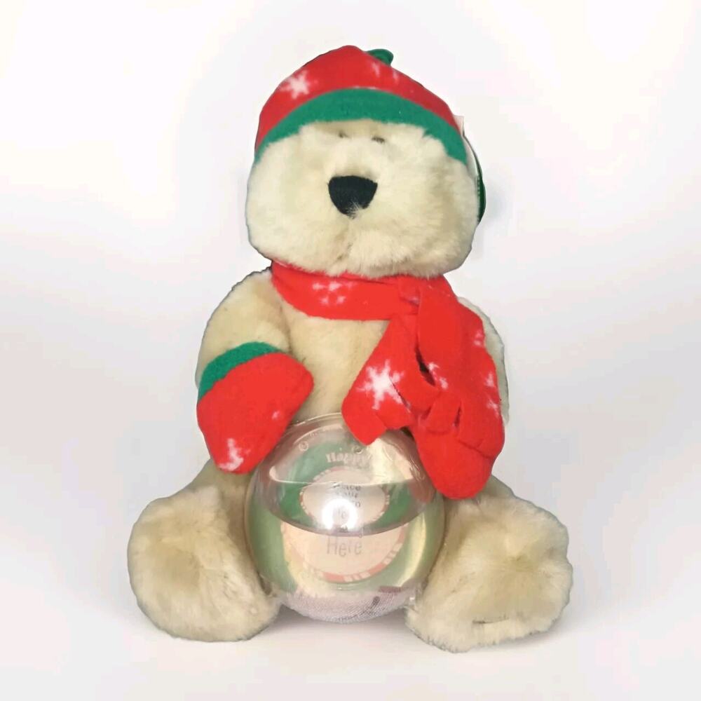 Starbucks Bearista Bear 2002 23rd Edition Snow Globe Plush NWT Vintage Holiday